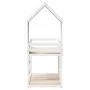 Cama litera con techo madera maciza de pino blanco 90x190 cm de , Camas y somieres - Ref: Foro24-3282006, Precio: 251,98 €, D...