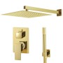 Goldenes Duschsystem aus Edelstahl 201 von vidaXL, Strahldüsen für Badewannen und Duschen - Ref: Foro24-147719, Preis: 183,62...
