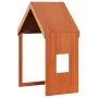 Bunk bed with solid pine wood roof in brown, 80x200 cm. by , Beds and slatted bases - Ref: Foro24-3281996, Price: 242,01 €, D...