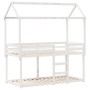 Etagenbett mit massivem Dach aus weißer Kiefer 80x200 cm. von , Betten und Lattenroste - Ref: Foro24-3282122, Preis: 234,46 €...