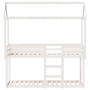 Etagenbett mit massivem Dach aus weißer Kiefer 80x200 cm. von , Betten und Lattenroste - Ref: Foro24-3282122, Preis: 234,46 €...