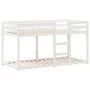Bunk bed with solid white pine wood roof 80x200 cm by , Beds and slatted bases - Ref: Foro24-3282122, Price: 227,31 €, Discou...