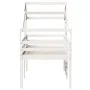High bed with solid white pine wood roof 80x200 cm by , Beds and slatted bases - Ref: Foro24-3281975, Price: 254,55 €, Discou...