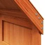 High bed with solid pine wood roof in brown wax 80x200 cm by , Beds and slatted bases - Ref: Foro24-3282012, Price: 241,73 €,...
