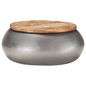 Gray recycled solid wood coffee table 68x68x30 cm by vidaXL, Coffee table - Ref: Foro24-323530, Price: 104,67 €, Discount: %