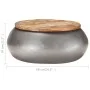 Mesa de centro madera maciza reciclada gris 68x68x30 cm de vidaXL, Mesas de centro - Ref: Foro24-323530, Precio: 104,65 €, De...