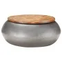 Mesa de centro madera maciza reciclada gris 68x68x30 cm de vidaXL, Mesas de centro - Ref: Foro24-323530, Precio: 104,65 €, De...