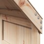 Cama alta con techo madera maciza de pino marrón cera 75x190 cm de , Camas y somieres - Ref: Foro24-3282019, Precio: 195,39 €...