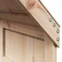High bed with solid pine wood roof in brown wax 75x190 cm by , Beds and slatted bases - Ref: Foro24-3282019, Price: 201,10 €,...