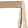 Hochbett mit massivem Kiefernholzdach in brauner Wachsfarbe 75x190 cm. von , Betten und Lattenroste - Ref: Foro24-3282101, Pr...