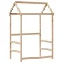 Bed frame with solid pine wood roof structure 80x200 cm by , Beds and slatted bases - Ref: Foro24-3282162, Price: 157,46 €, D...