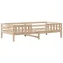 Bed frame with solid pine wood roof structure 80x200 cm by , Beds and slatted bases - Ref: Foro24-3282162, Price: 157,46 €, D...