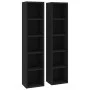 CD-Regal 2 Stück schwarzes Sperrholz 21x16x93,5 cm von vidaXL, CD- und DVD-Speicher - Ref: Foro24-802697, Preis: 51,82 €, Rab...