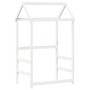 Sofá cama con techo madera maciza de pino blanco 90x200 cm de , Camas y somieres - Ref: Foro24-3282211, Precio: 184,88 €, Des...