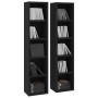 CD-Regal 2 Stück schwarzes Sperrholz 21x16x93,5 cm von vidaXL, CD- und DVD-Speicher - Ref: Foro24-802697, Preis: 52,73 €, Rab...