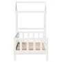 Sofá cama con techo madera maciza de pino blanco 90x200 cm de , Camas y somieres - Ref: Foro24-3282211, Precio: 182,40 €, Des...
