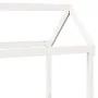 Sofá cama con techo madera maciza de pino blanco 90x200 cm de , Camas y somieres - Ref: Foro24-3282211, Precio: 182,40 €, Des...