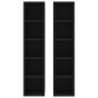 CD rack 2 pcs black plywood 21x16x93.5 cm by vidaXL, CD and DVD storage - Ref: Foro24-802697, Price: 52,73 €, Discount: %