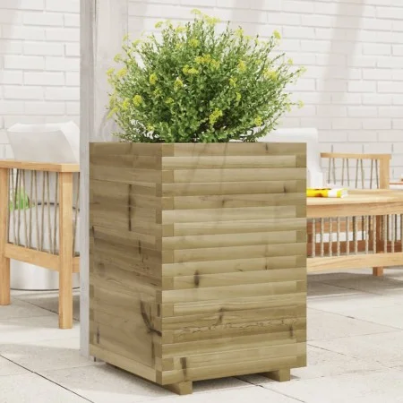 Jardinera de madera de pino impregnada 50x50x72 cm de , Maceteros y jardineras - Ref: Foro24-3282613, Precio: 168,57 €, Descu...