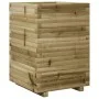 Jardinera de madera de pino impregnada 50x50x72 cm de , Maceteros y jardineras - Ref: Foro24-3282613, Precio: 168,57 €, Descu...