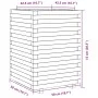 Imprägnierte Kiefernholz-Pflanzschale 50x50x72 cm von , Töpfe und Pflanzgefäße - Ref: Foro24-3282613, Preis: 168,57 €, Rabatt: %