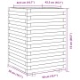 Imprägnierte Kiefernholz-Pflanzschale 50x50x72 cm von , Töpfe und Pflanzgefäße - Ref: Foro24-3282613, Preis: 173,19 €, Rabatt: %