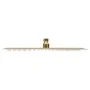 Golden square stainless steel rain effect shower head 40x40 cm by vidaXL, shower heads - Ref: Foro24-147711, Price: 61,29 €, ...
