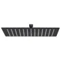 Cabezal ducha efecto lluvia acero inox cuadrado negro 30x30 cm de vidaXL, Cabezales de ducha - Ref: Foro24-147697, Precio: 27...