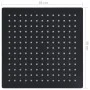 Cabezal ducha efecto lluvia acero inox cuadrado negro 30x30 cm de vidaXL, Cabezales de ducha - Ref: Foro24-147697, Precio: 27...