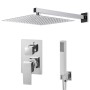 Stainless steel shower system 201 silver by vidaXL, Jet nozzles for bathtubs and showers - Ref: Foro24-147720, Price: 135,86 ...