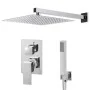 Stainless steel shower system 201 silver by vidaXL, Jet nozzles for bathtubs and showers - Ref: Foro24-147720, Price: 133,34 ...