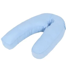 Schwangerschaftskissen in J-Form 54x(36-43) cm blau von , Stillkissen - Ref: Foro24-132975, Preis: 20,47 €, Rabatt: %