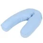 Schwangerschaftskissen in J-Form 54x(36-43) cm blau von , Stillkissen - Ref: Foro24-132975, Preis: 20,47 €, Rabatt: %