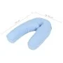 Schwangerschaftskissen in J-Form 54x(36-43) cm blau von , Stillkissen - Ref: Foro24-132975, Preis: 20,47 €, Rabatt: %
