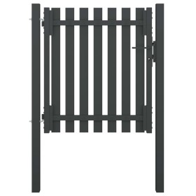 Anthracite grey steel garden fence gate 1x1.25 cm by , garden gates - Ref: Foro24-146327, Price: 180,60 €, Discount: %