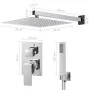 201 Edelstahl Duschsystem silber von vidaXL, Strahldüsen für Badewannen und Duschen - Ref: Foro24-147720, Preis: 133,34 €, Ra...