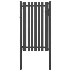 Graue Anthrazit-Stahlgitter-Gartentür 1x2,25 cm von , Gartentore - Ref: Foro24-146331, Preis: 265,96 €, Rabatt: %