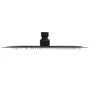Cabezal de ducha efecto lluvia acero inox redondo negro 25 cm de vidaXL, Cabezales de ducha - Ref: Foro24-147691, Precio: 21,...