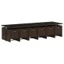 Set muebles de jardín 13 pzas y cojines ratán sintético marrón de , Conjuntos de jardín - Ref: Foro24-3210585, Precio: 1,00 €...