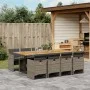 Set comedor jardín 9 pzas y cojines ratán sintético gris de , Conjuntos de jardín - Ref: Foro24-3210566, Precio: 746,74 €, De...