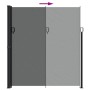 Toldo lateral retráctil gris antracita 220x500 cm de , Sombrillas - Ref: Foro24-4004488, Precio: 151,83 €, Descuento: %