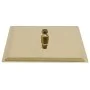 Cabezal ducha efecto lluvia acero inox cuadrado dorado 30x30 cm de vidaXL, Cabezales de ducha - Ref: Foro24-147710, Precio: 2...