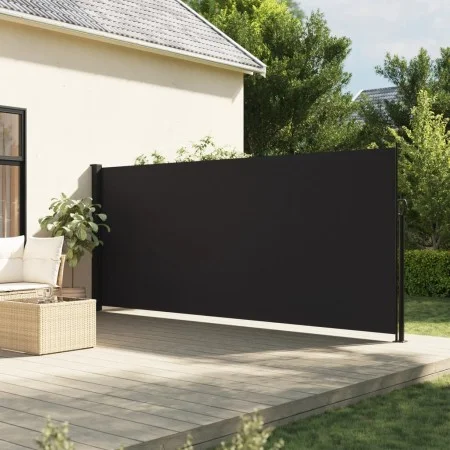 Toldo lateral retráctil negro 160x600 cm de , Sombrillas - Ref: Foro24-4004519, Precio: 90,90 €, Descuento: %
