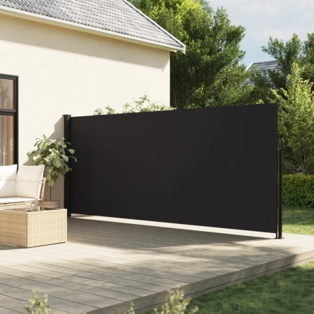 Toldo lateral retráctil negro 160x600 cm de , Sombrillas - Ref: Foro24-4004519, Precio: 95,47 €, Descuento: %