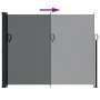 Toldo lateral retráctil negro 160x600 cm de , Sombrillas - Ref: Foro24-4004519, Precio: 90,90 €, Descuento: %