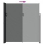 Retractable side awning in anthracite gray, 220x600 cm. by , Umbrellas - Ref: Foro24-4004578, Price: 143,28 €, Discount: %