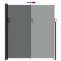 Retractable side awning in anthracite gray, 220x600 cm. by , Umbrellas - Ref: Foro24-4004578, Price: 133,54 €, Discount: %