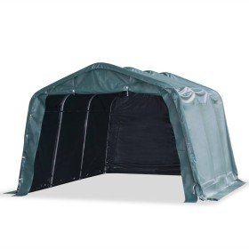 Carpa ganado desmontable PVC verde oscuro 550 g/m² 3,3x4,8 m