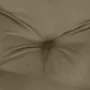 Cushions for high-back chair 2 pcs gray taupe melange fabric by , Cushions for chairs and sofas - Ref: Foro24-4002370, Price:...