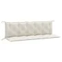 Cushions for garden bench 2 units cream melange fabric 180x50x7 cm by , Cushions for chairs and sofas - Ref: Foro24-4002621, ...